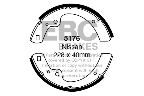 EBC Brake Shoe Replacement Set To Fit Rear