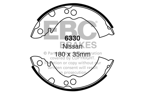 EBC Brake Shoe Replacement Set To Fit Rear