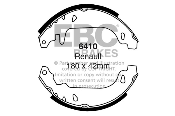 EBC Brake Shoe Replacement Set To Fit Rear