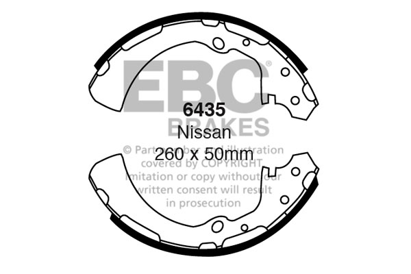 EBC Brake Shoe Replacement Set To Fit Rear
