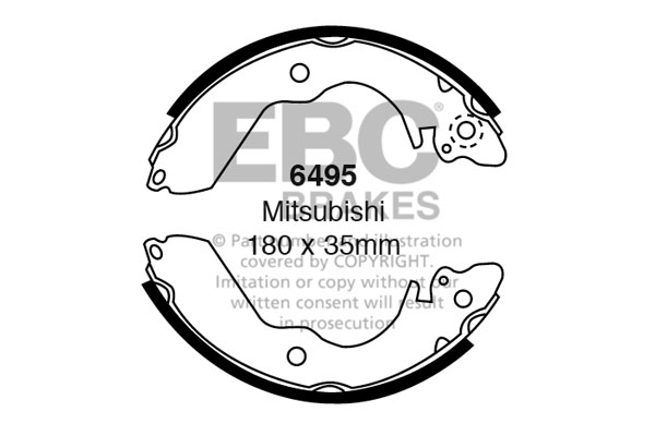 EBC Brake Shoe Replacement Set To Fit Rear