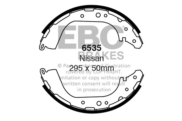 EBC Brake Shoe Replacement Set To Fit Rear