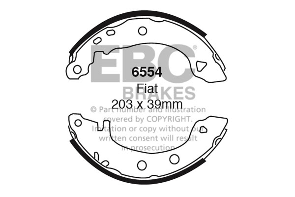 EBC Brake Shoe Replacement Set To Fit Rear