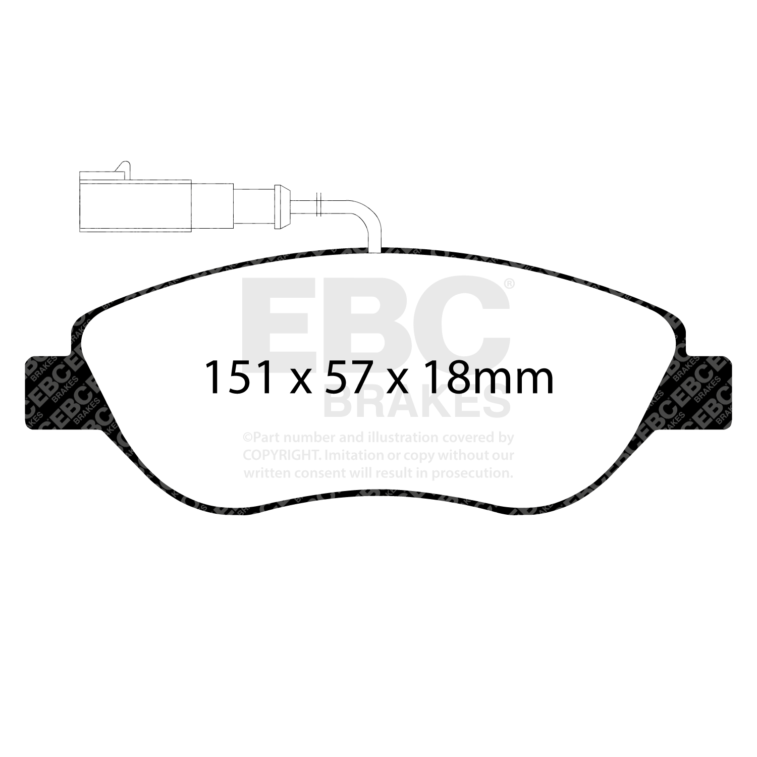 EBC Greenstuff Brake Pad 2000 Series Sport Set To Fit Front