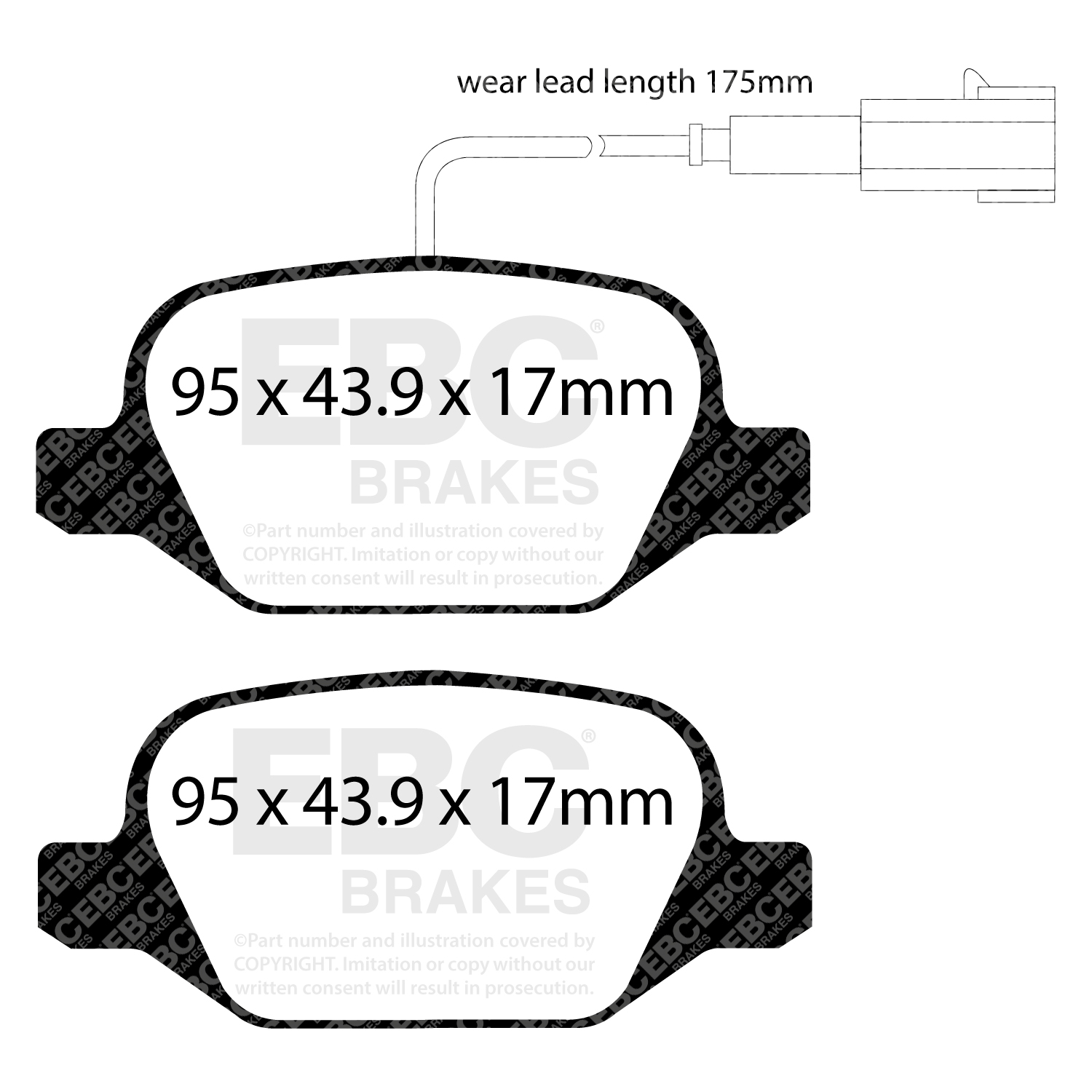 EBC Brake Pad Disc Rotor Kit To Fit Rear
