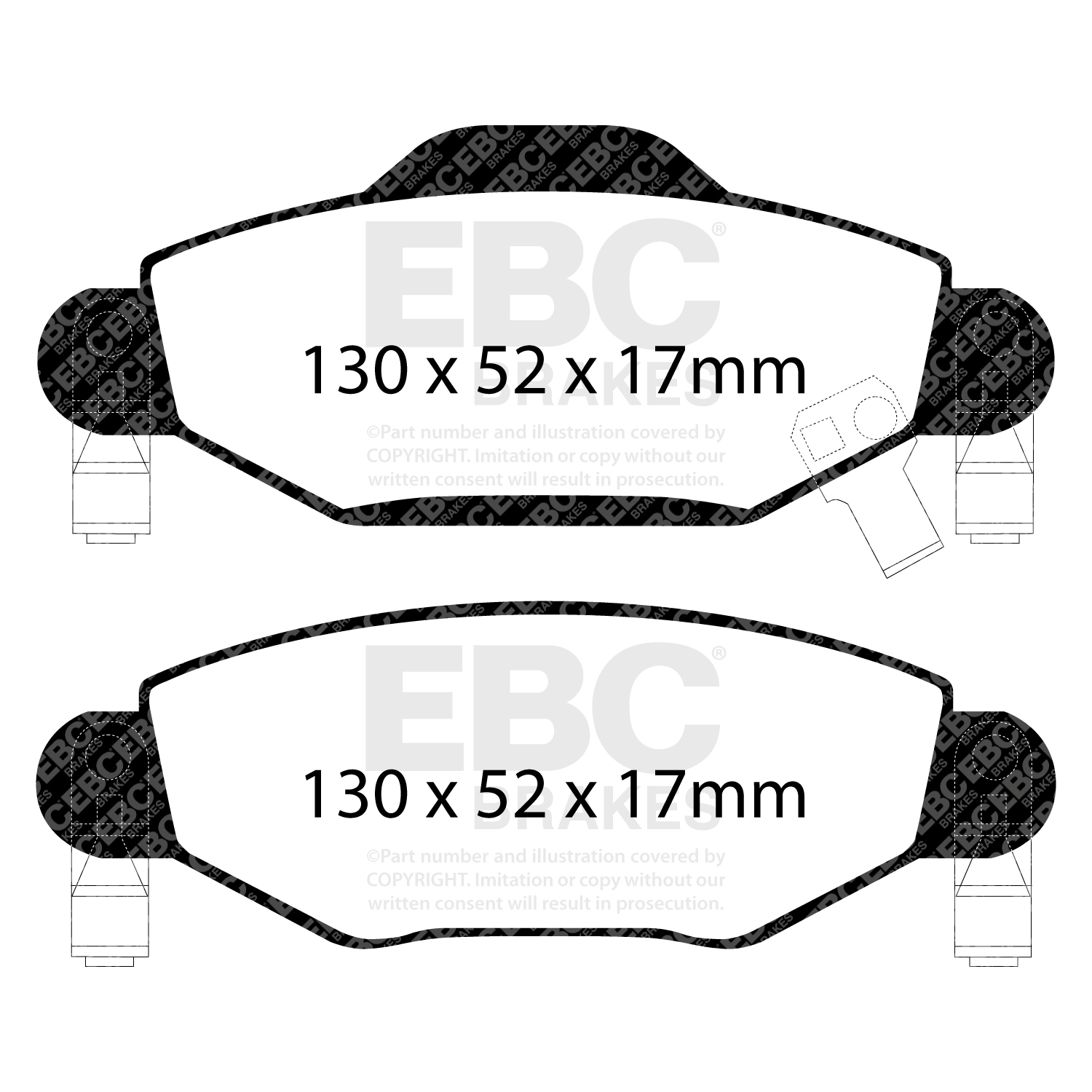 EBC Brake Pad Disc Rotor Kit To Fit Front