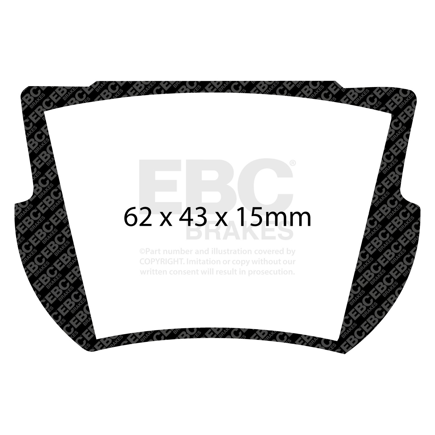 EBC Ultimax Brake Pad OE Replacement Set To Fit Rear