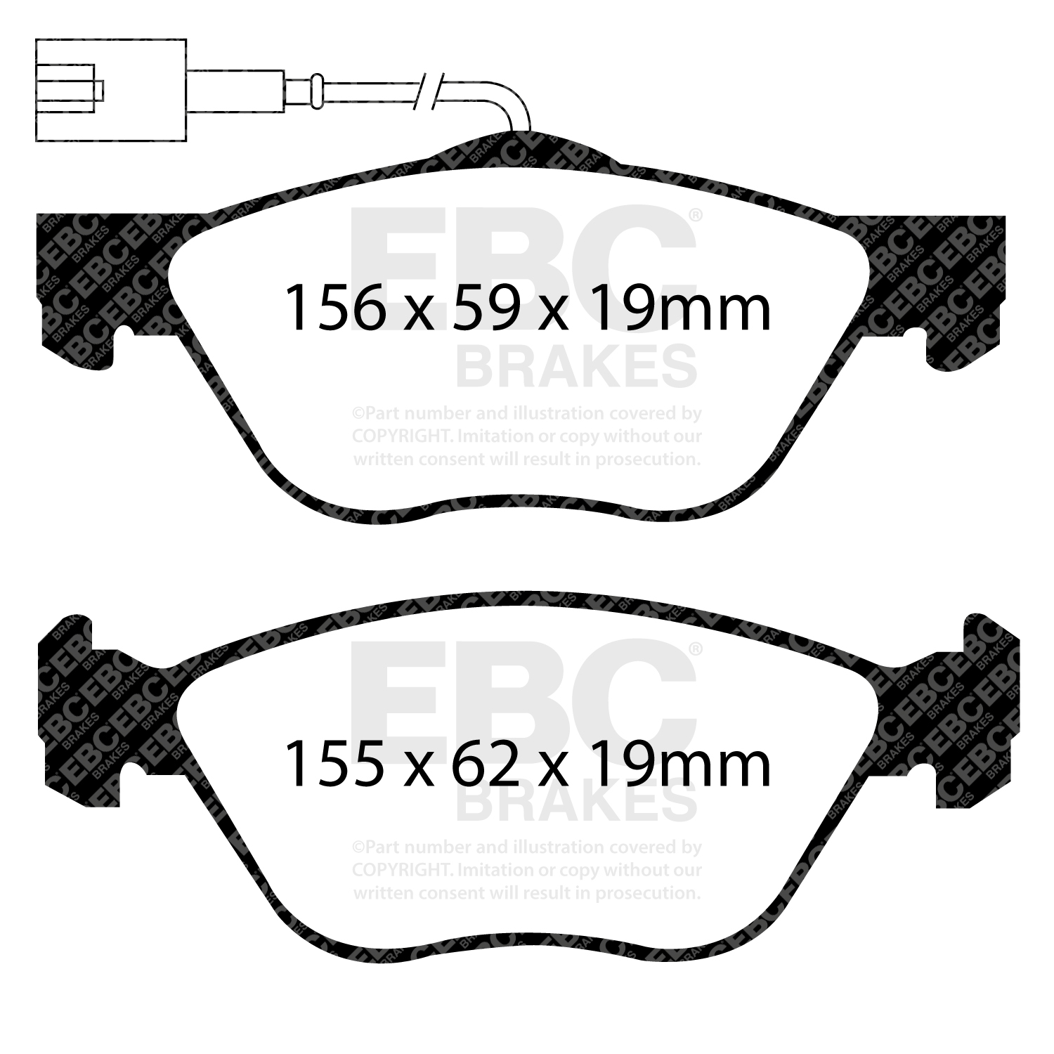EBC Brake Pad Disc Rotor Kit To Fit Front