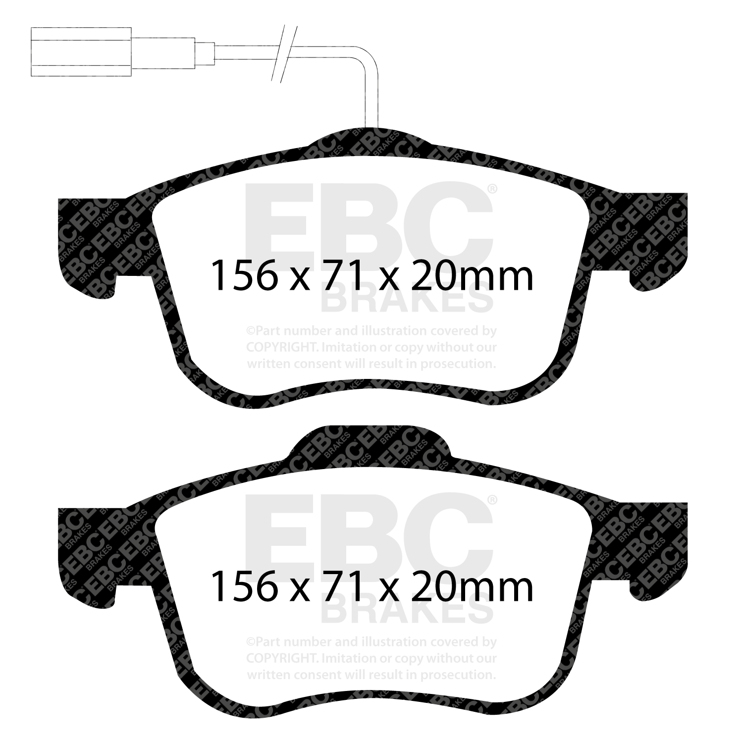 EBC Brake Pad Disc Rotor Kit To Fit Front