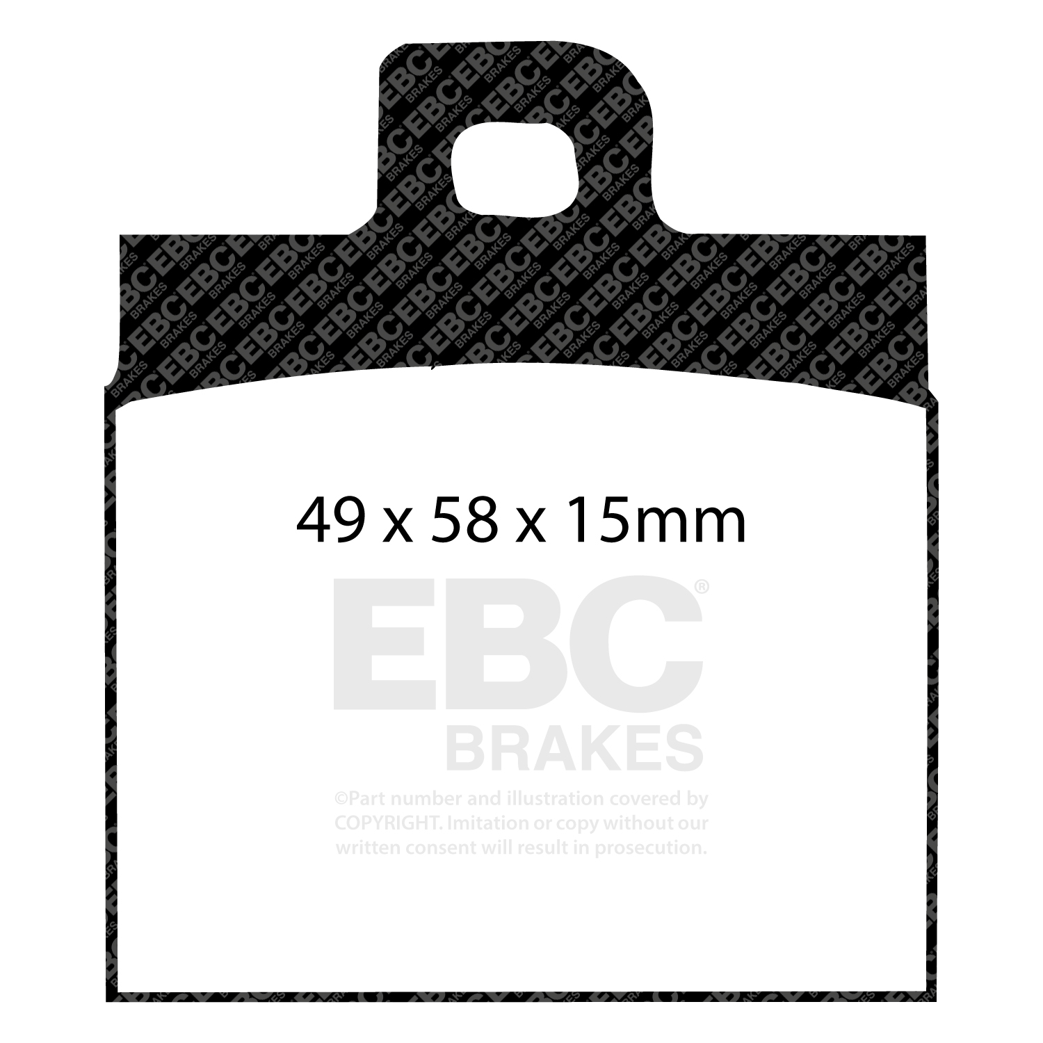 EBC Ultimax Brake Pad OE Replacement Set To Fit Rear