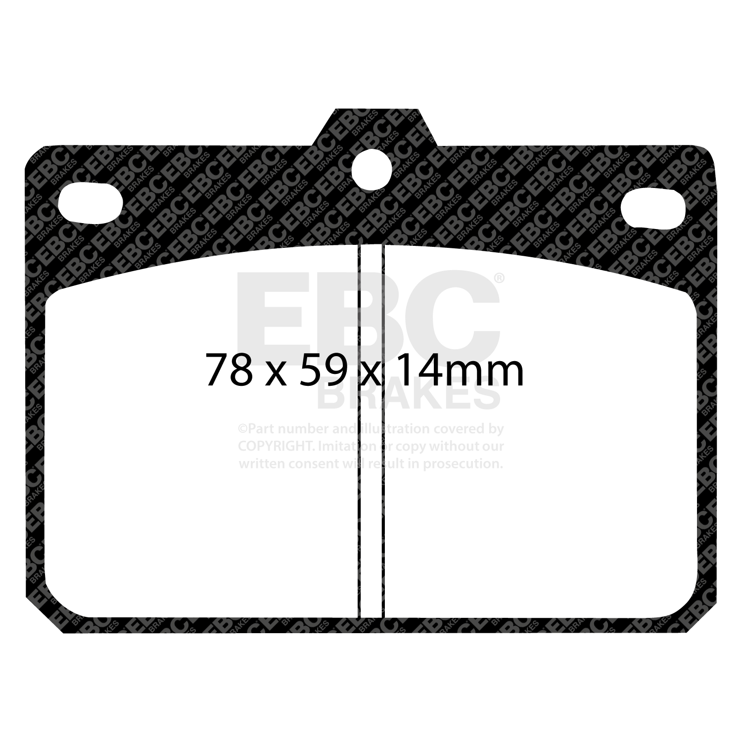 EBC Ultimax Brake Pad OE Replacement Set To Fit Front