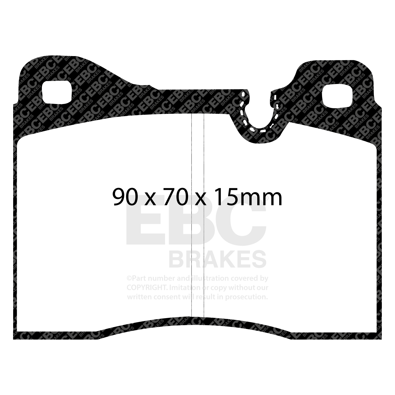 EBC Ultimax Brake Pad OE Replacement Set To Fit Front