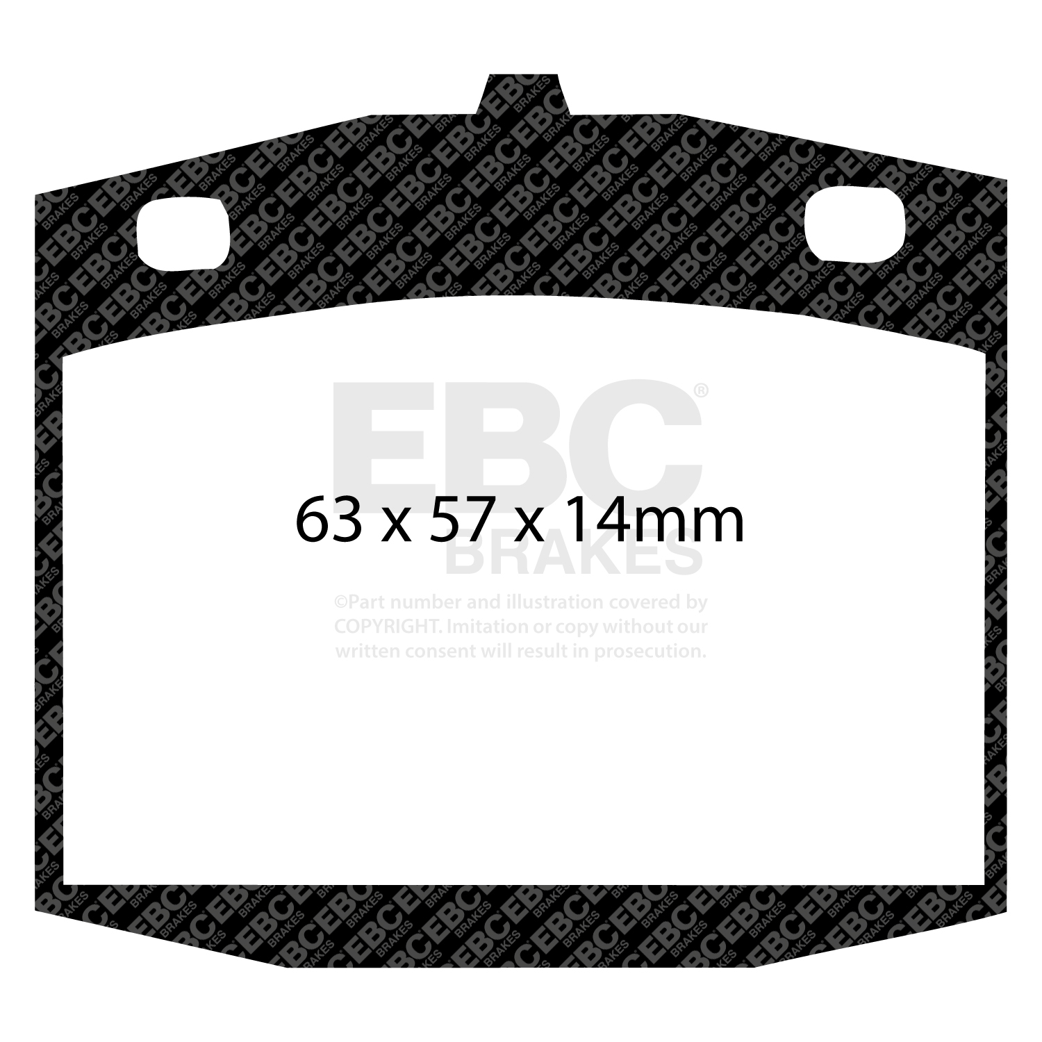 EBC Ultimax Brake Pad OE Replacement Set To Fit Front