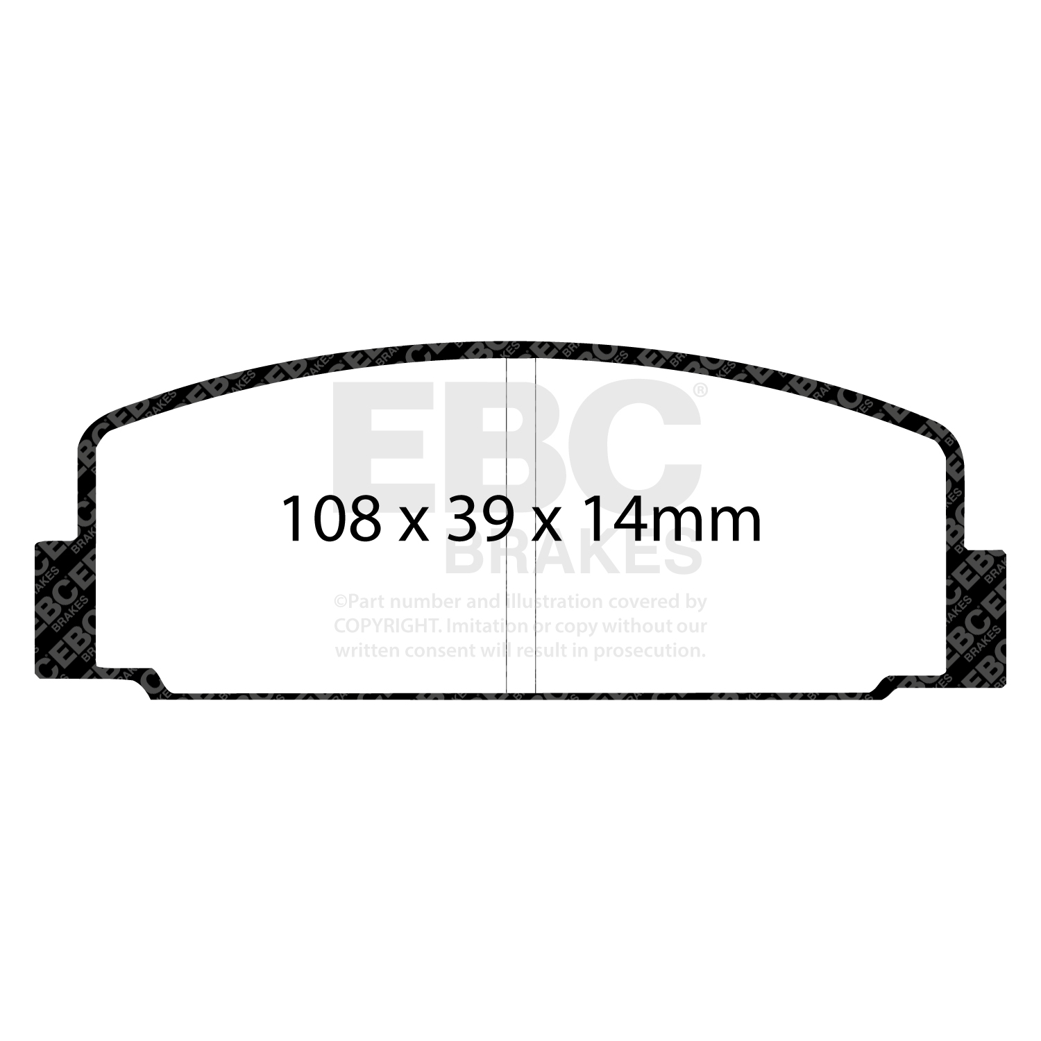 EBC Ultimax Brake Pad OE Replacement Set To Fit Rear