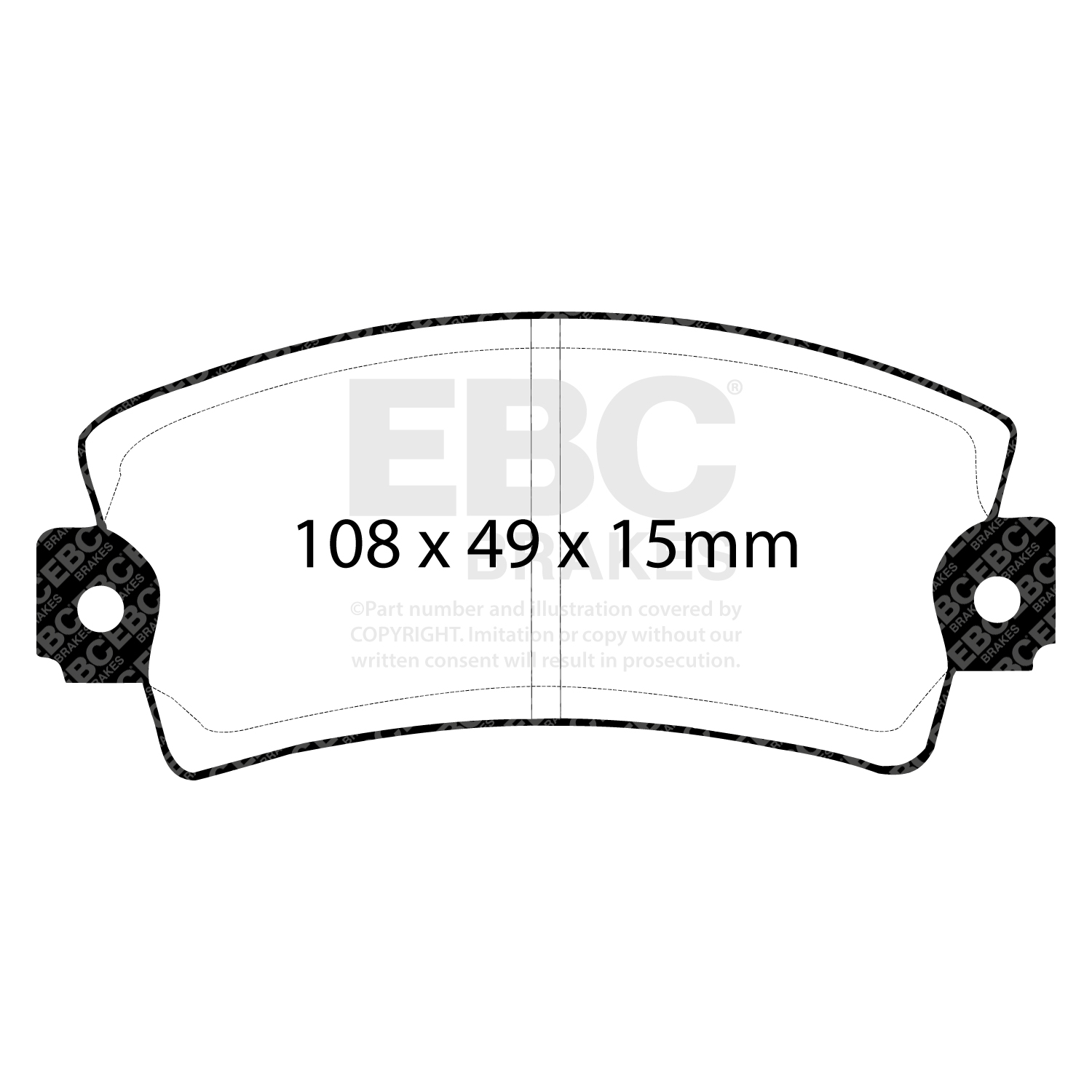 EBC Greenstuff Brake Pad 2000 Series Sport Set To Fit Front