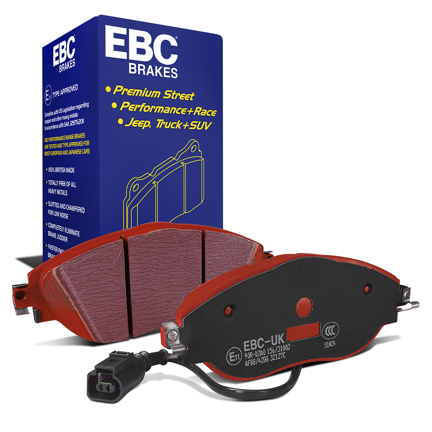 EBC Redstuff Brake Pad 3000 Series Sport Set To Fit Front