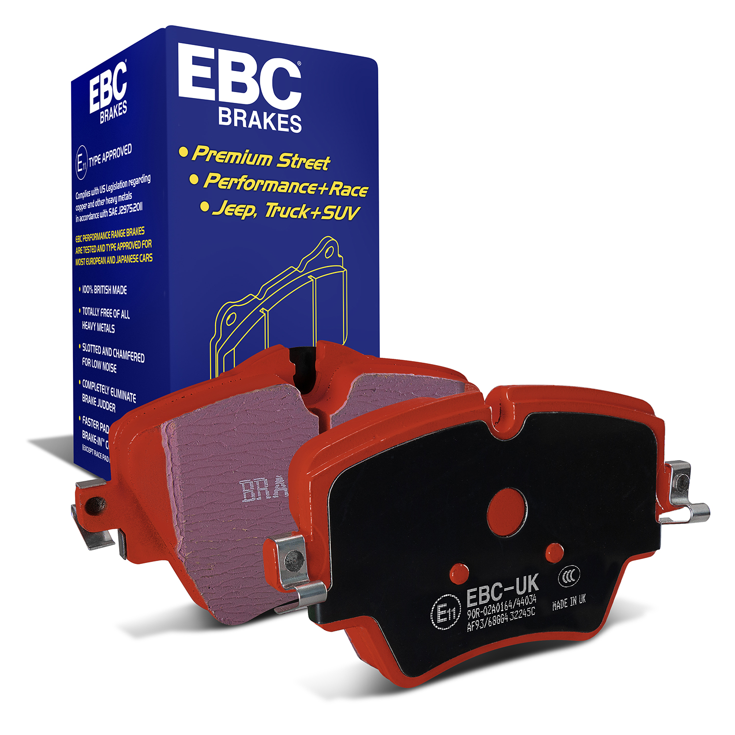 EBC Redstuff Brake Pad 3000 Series Sport Set To Fit Front