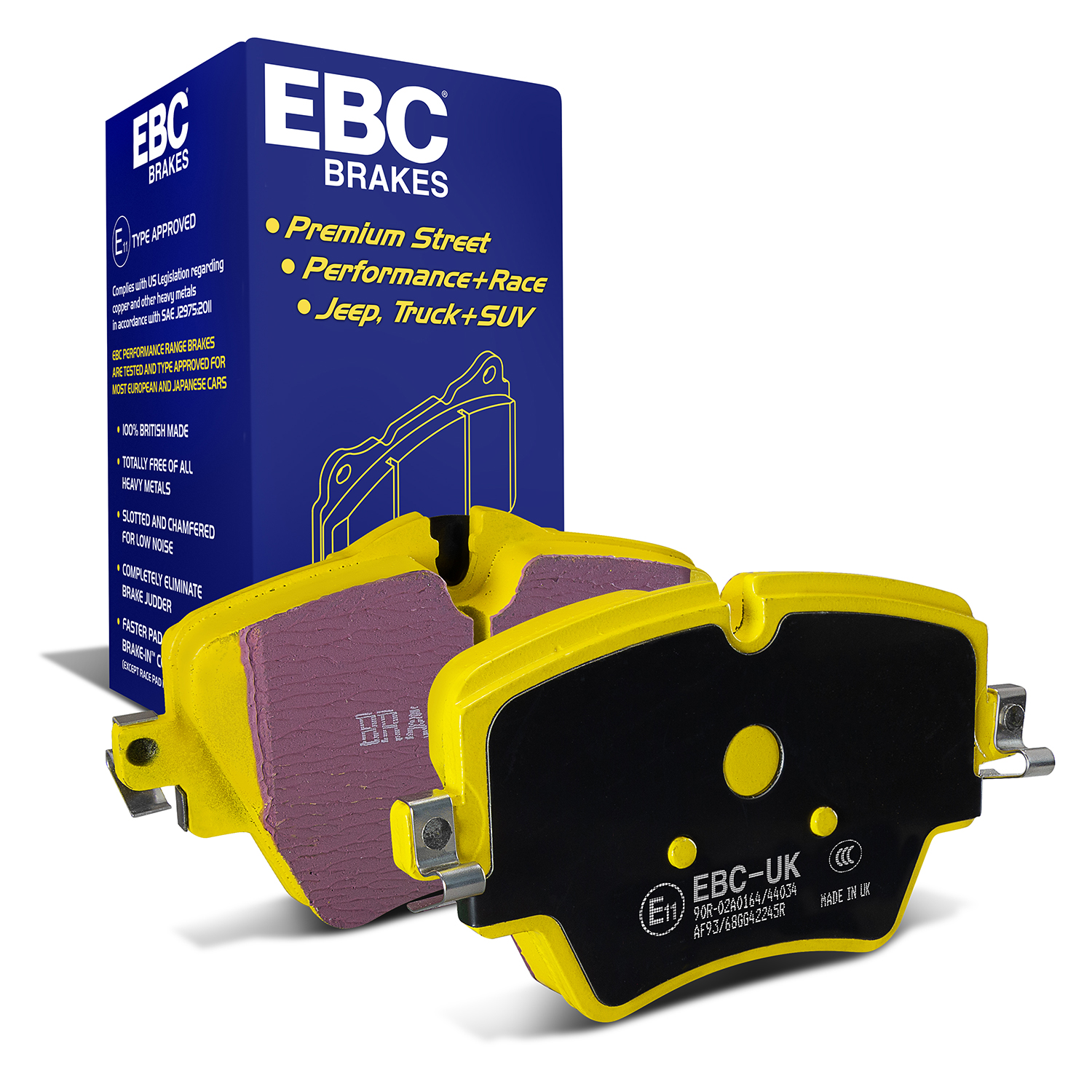EBC Yellowstuff Brake Pad 4000 Series Sport Set To Fit Front