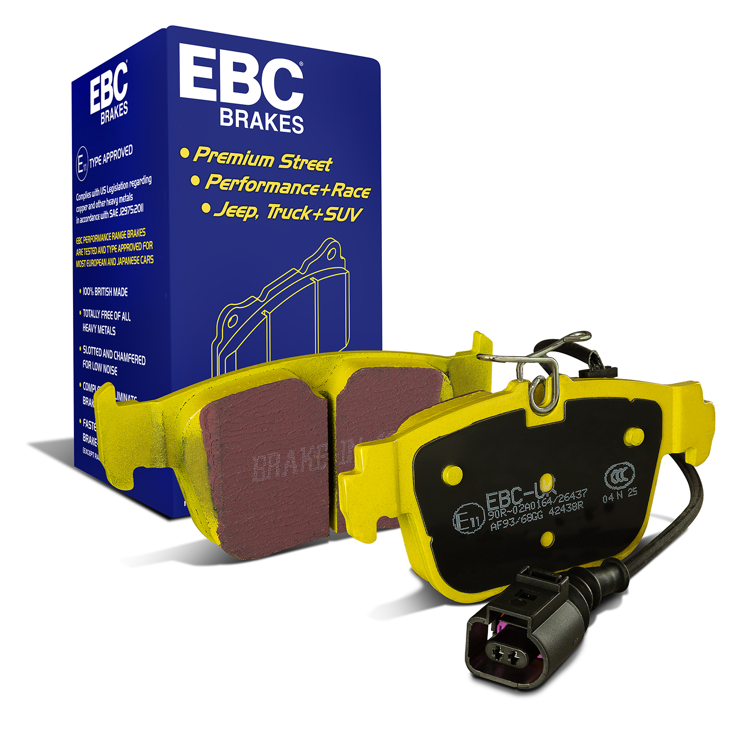 EBC Yellowstuff Brake Pad 4000 Series Sport Set To Fit Rear