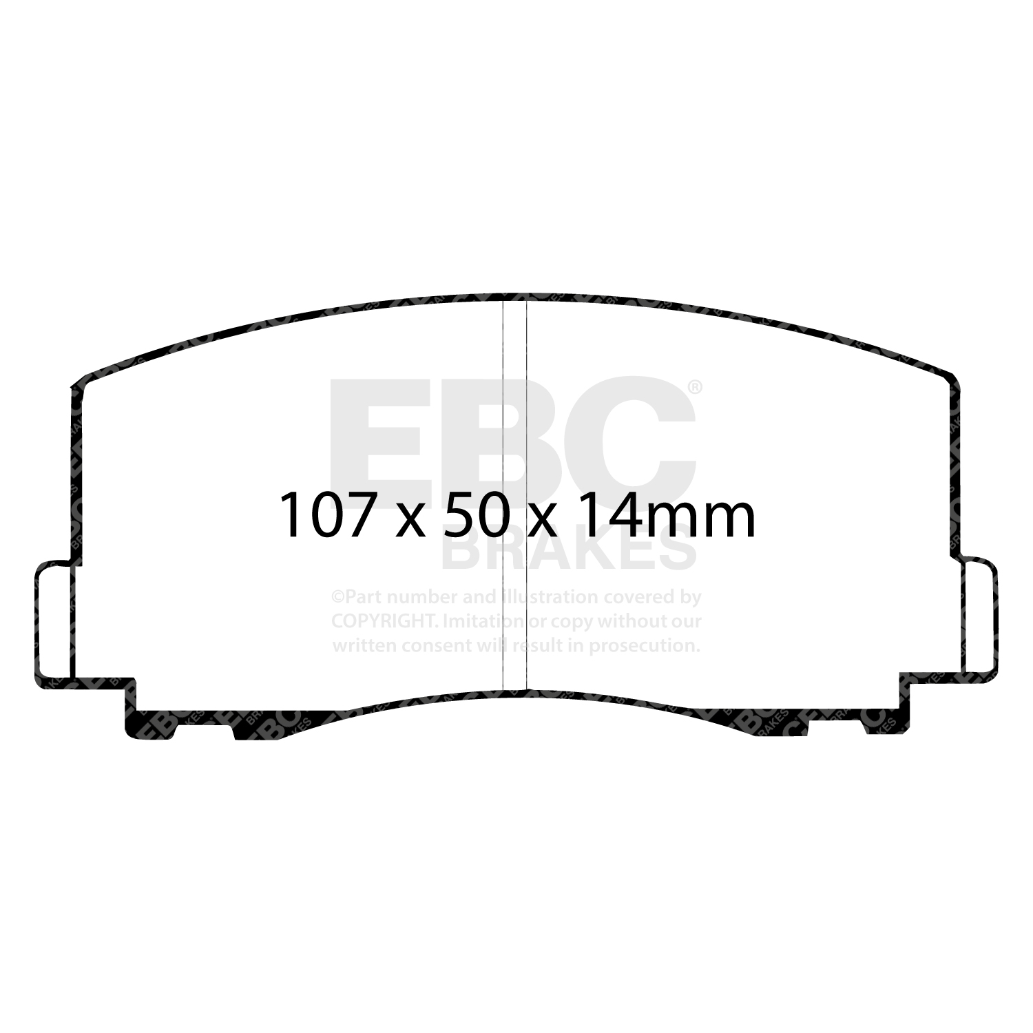 EBC Ultimax Brake Pad OE Replacement Set To Fit Front