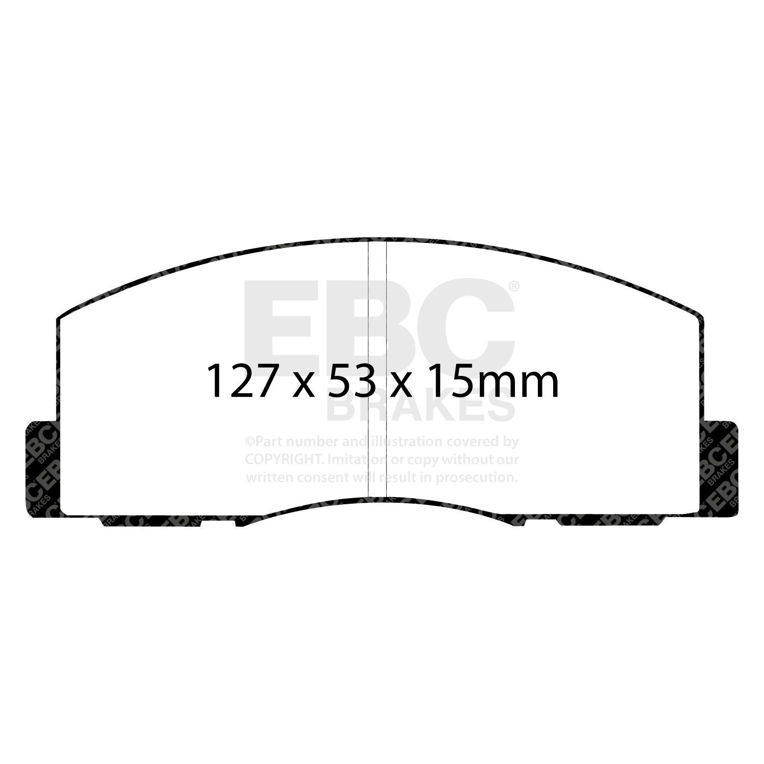 EBC Ultimax Brake Pad OE Replacement Set To Fit Front