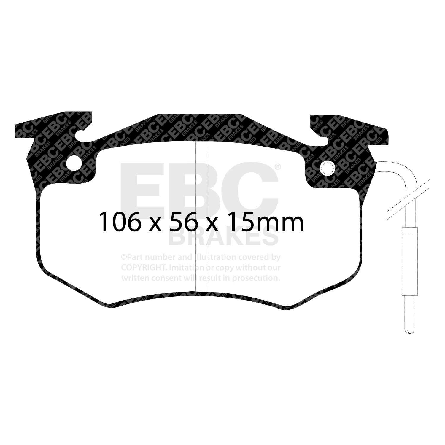 EBC Ultimax Brake Pad OE Replacement Set To Fit Front