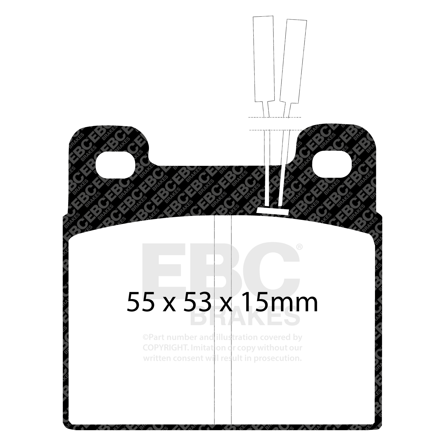 EBC Ultimax Brake Pad OE Replacement Set To Fit Rear