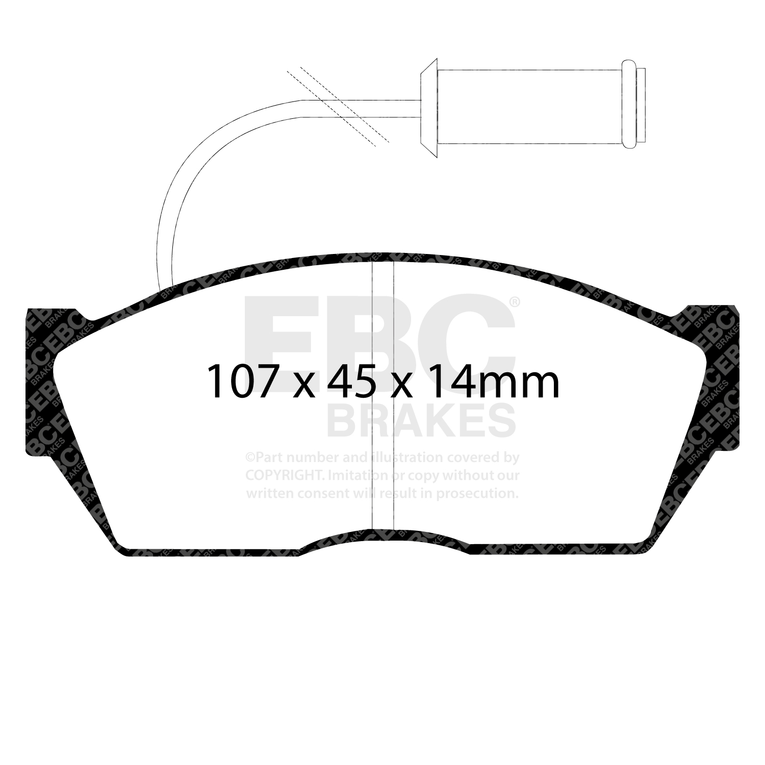 EBC Ultimax Brake Pad OE Replacement Set To Fit Front