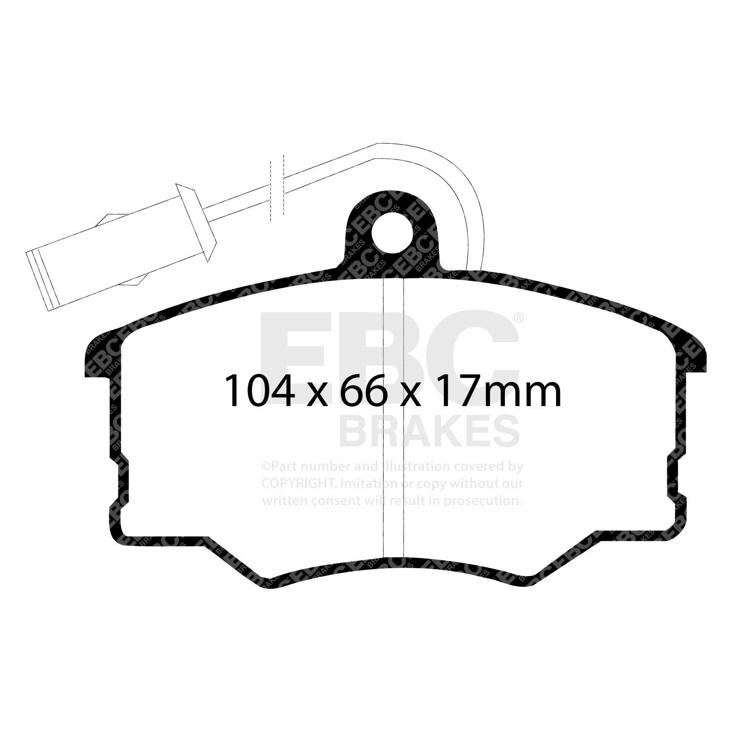 EBC Ultimax Brake Pad OE Replacement Set To Fit Front
