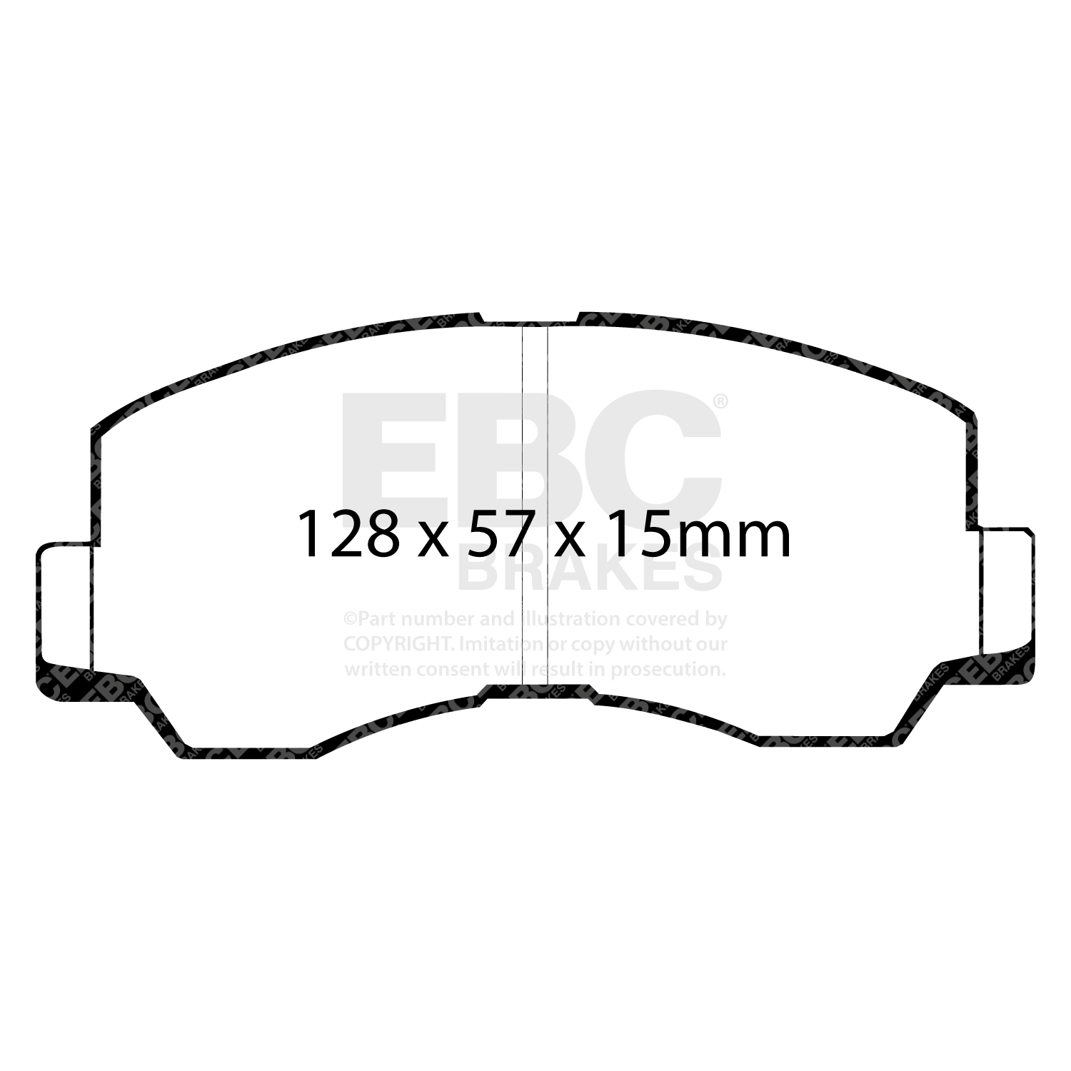 EBC Ultimax Brake Pad OE Replacement Set To Fit Front