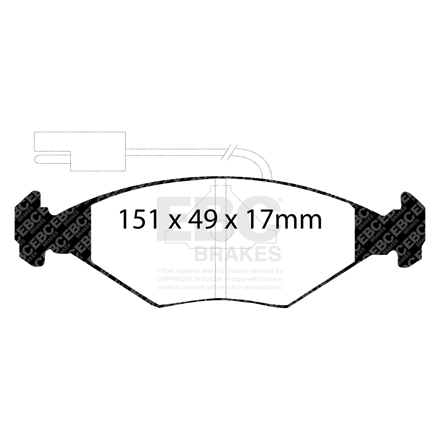 EBC Ultimax Brake Pad OE Replacement Set To Fit Front