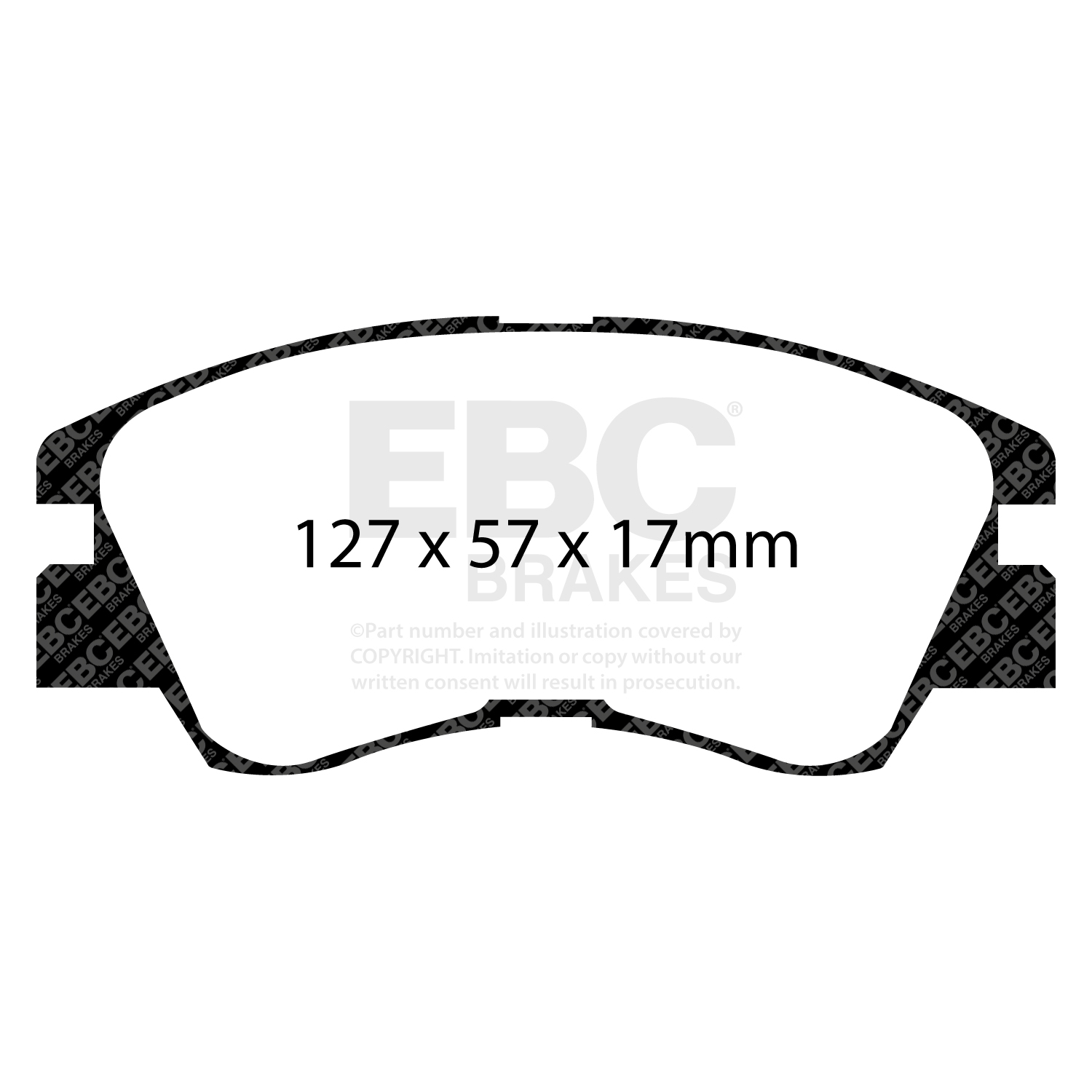 EBC Greenstuff Brake Pad 6000 Series Truck and SUV Set To Fit Front