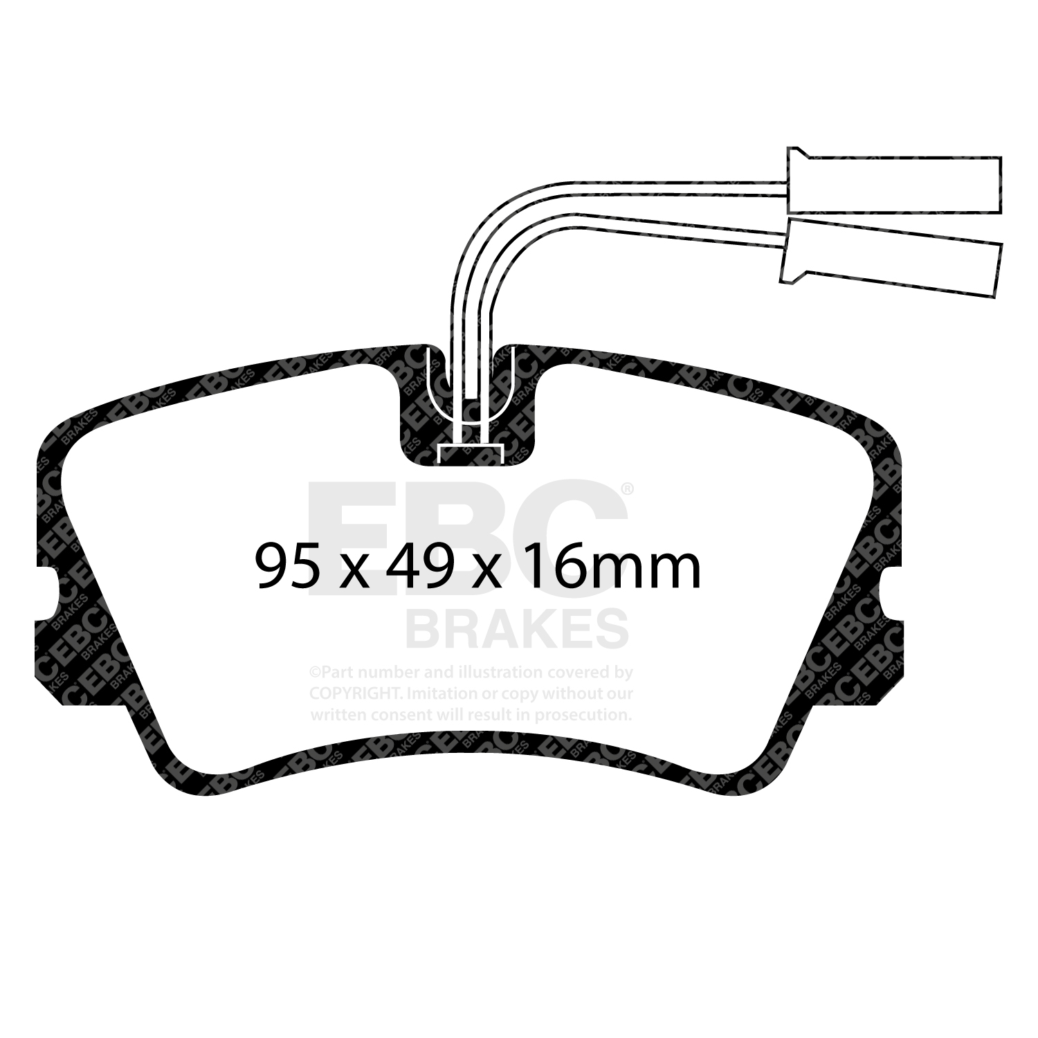 EBC Ultimax Brake Pad OE Replacement Set To Fit Front
