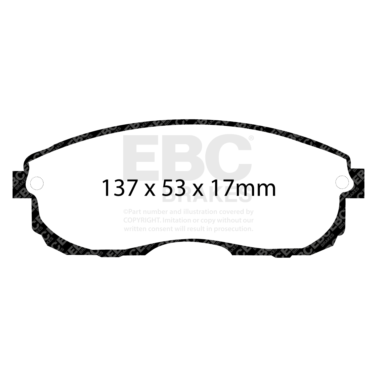 EBC Greenstuff Brake Pad 2000 Series Sport Set To Fit Front