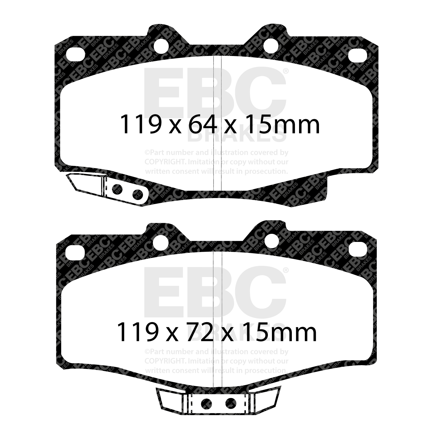 EBC Yellowstuff Brake Pad 4000 Series Sport Set To Fit Front
