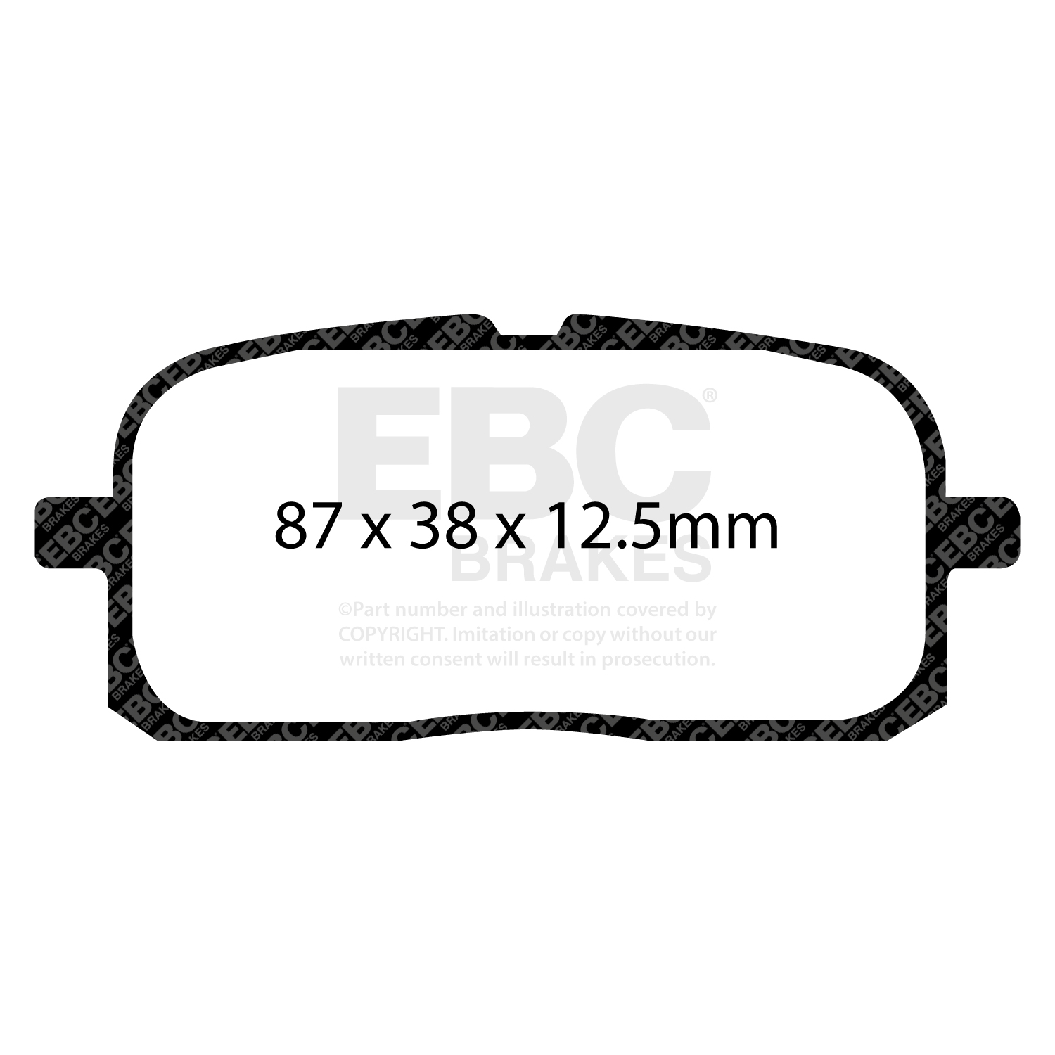 EBC Ultimax Brake Pad OE Replacement Set To Fit Rear