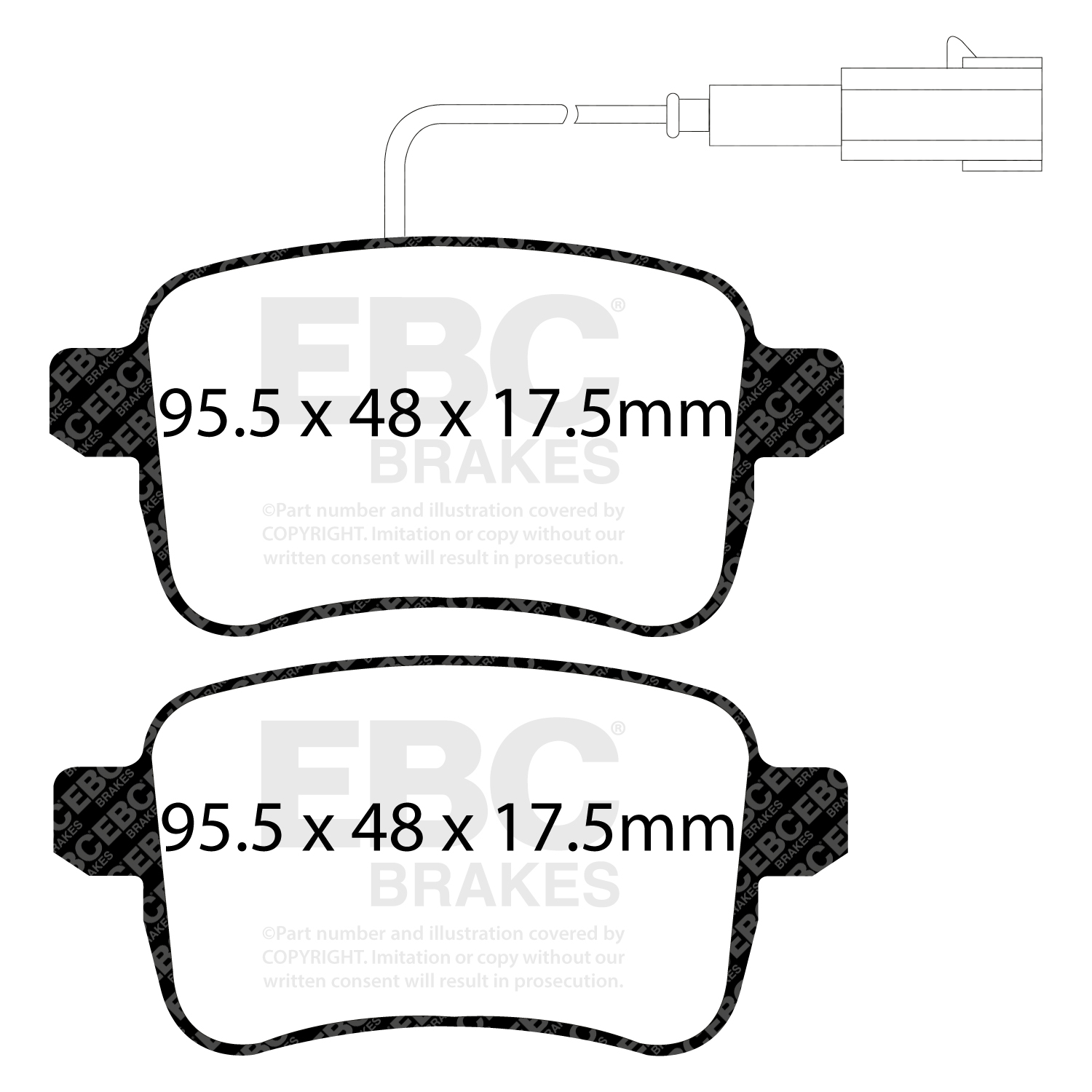 EBC Brake Pad Disc Rotor Kit To Fit Rear
