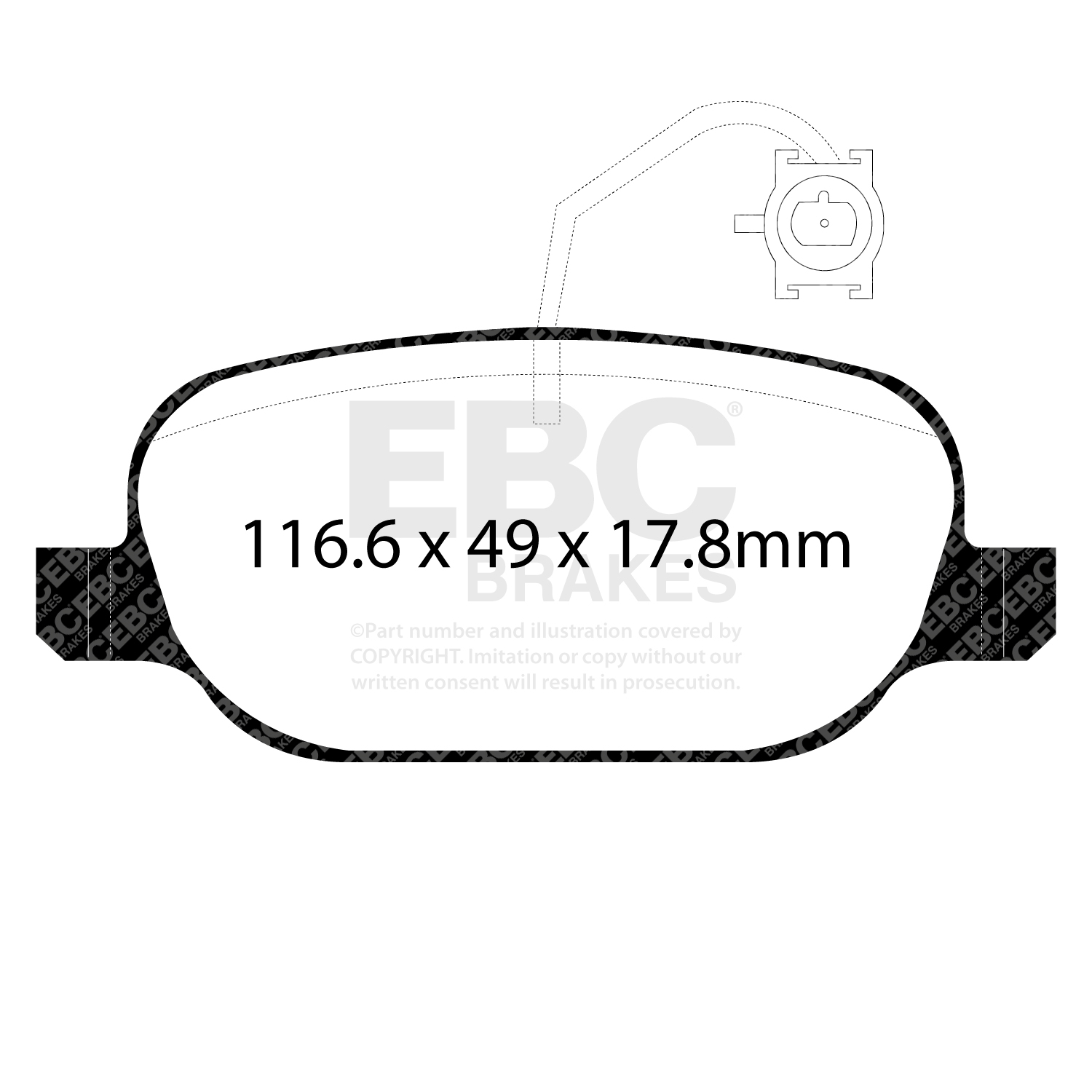 EBC Greenstuff Brake Pad 2000 Series Sport Set To Fit Rear