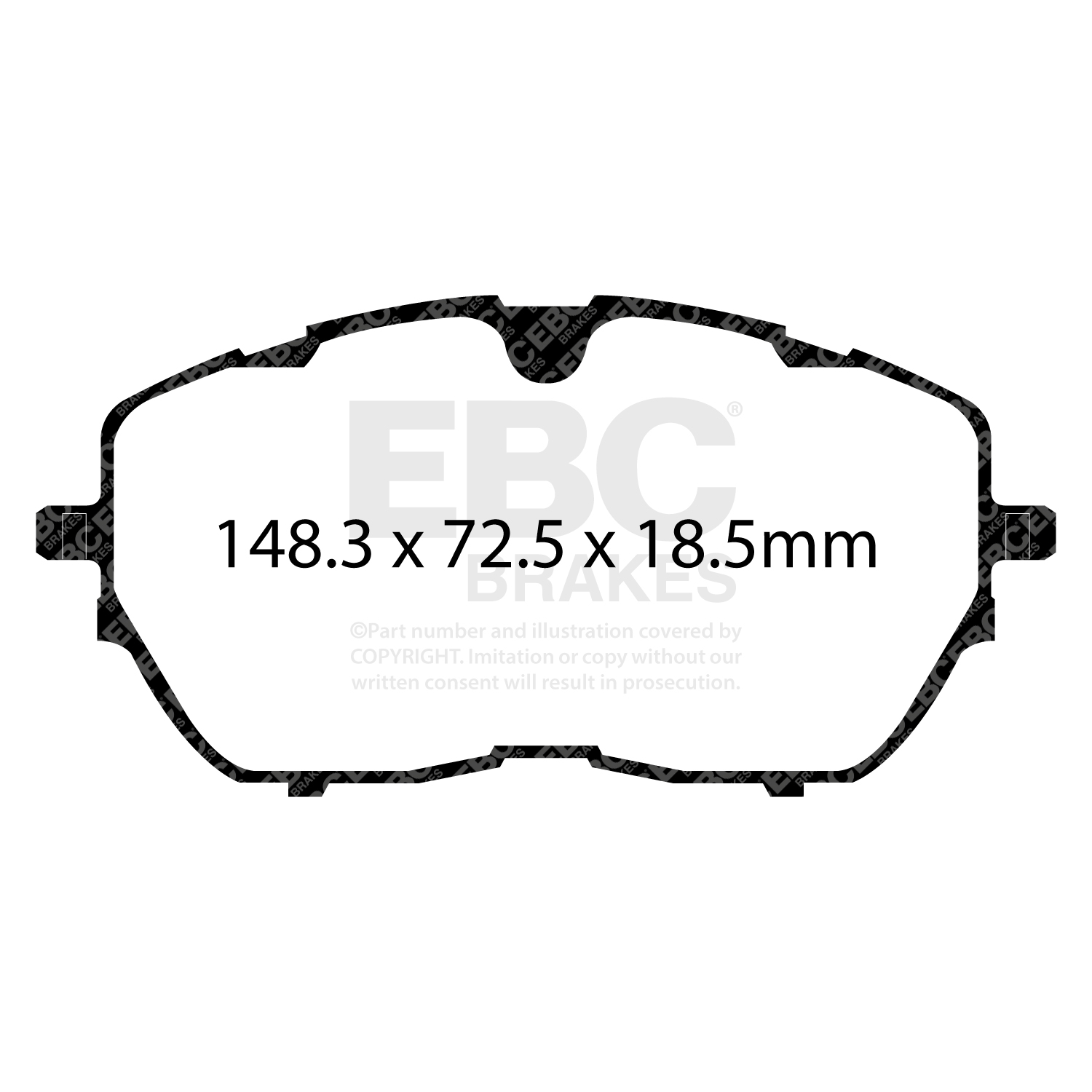 EBC Ultimax Brake Pad OE Replacement Set To Fit Front