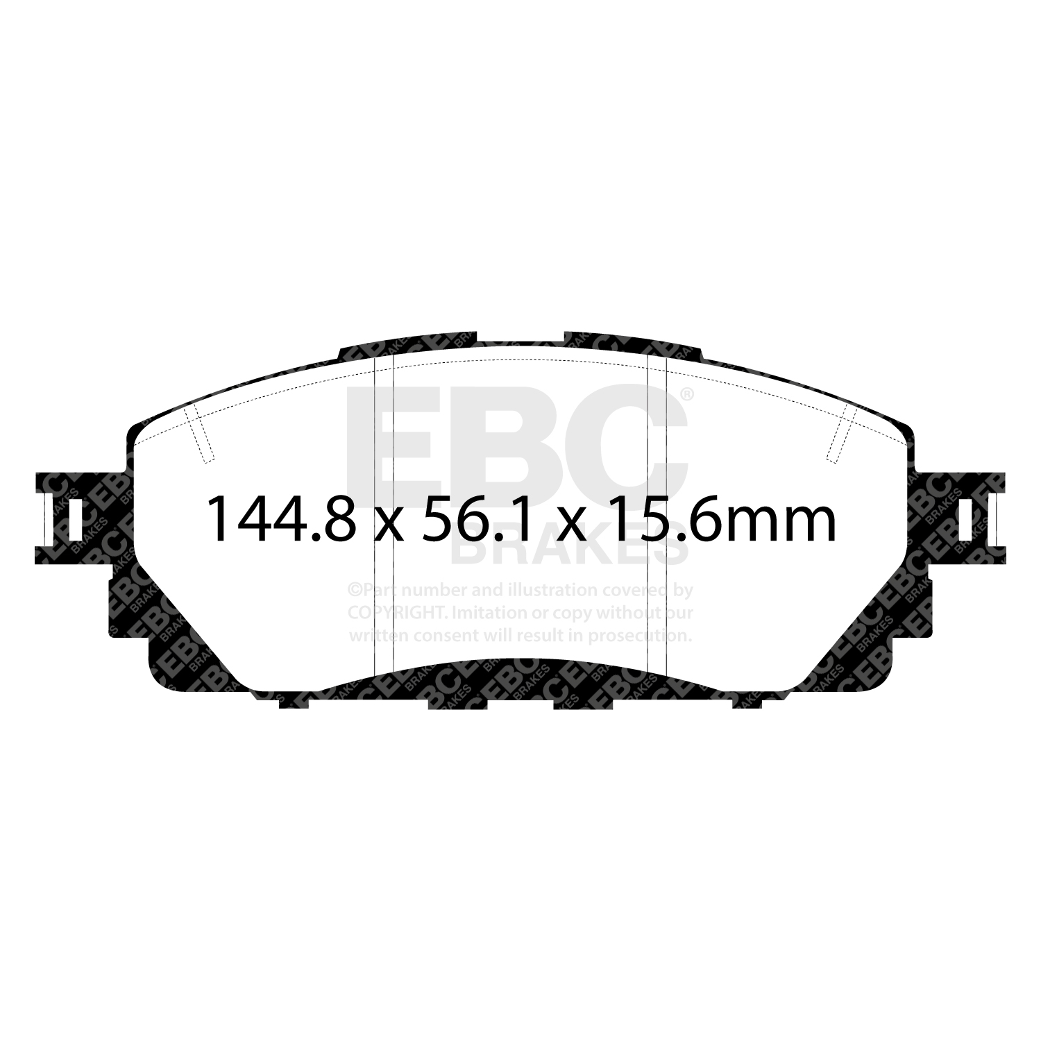 EBC Ultimax Brake Pad OE Replacement Set To Fit Front