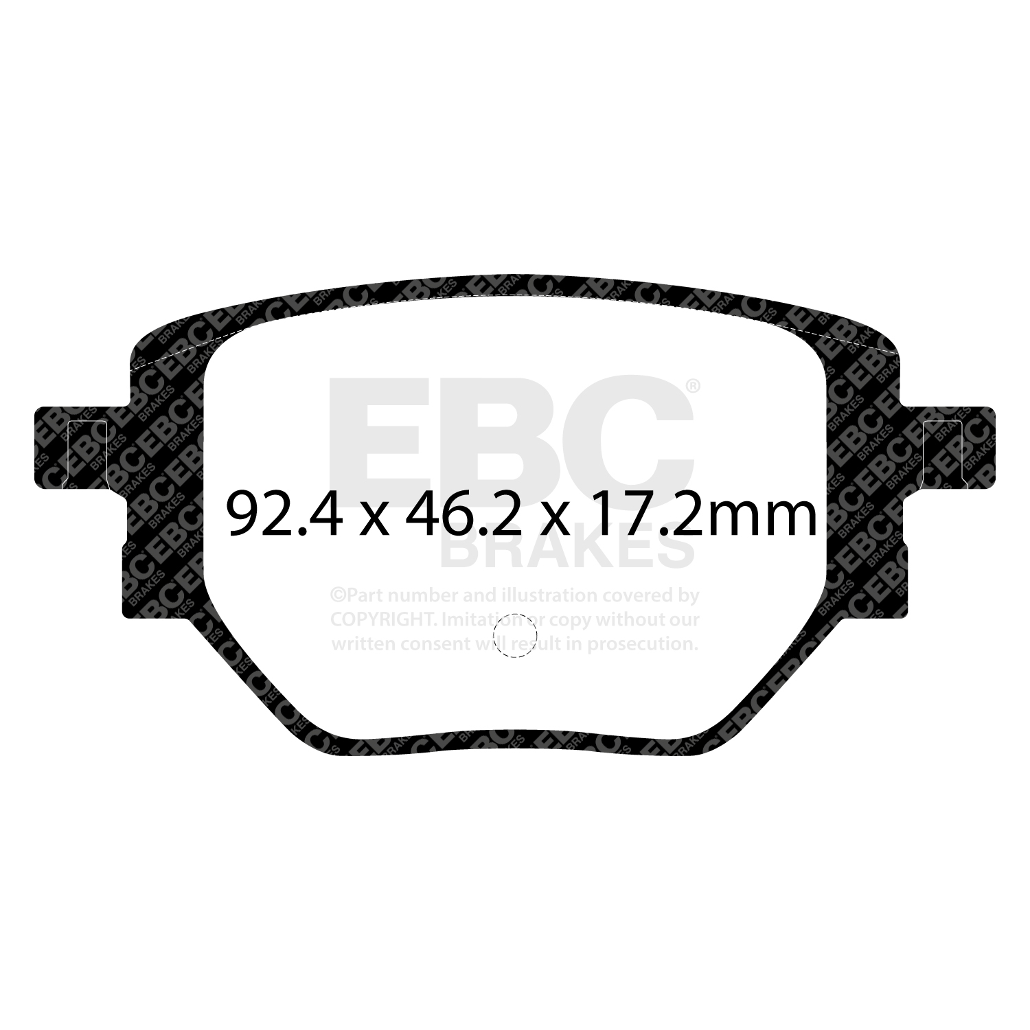 EBC Yellowstuff Brake Pad 4000 Series Sport Set To Fit Rear