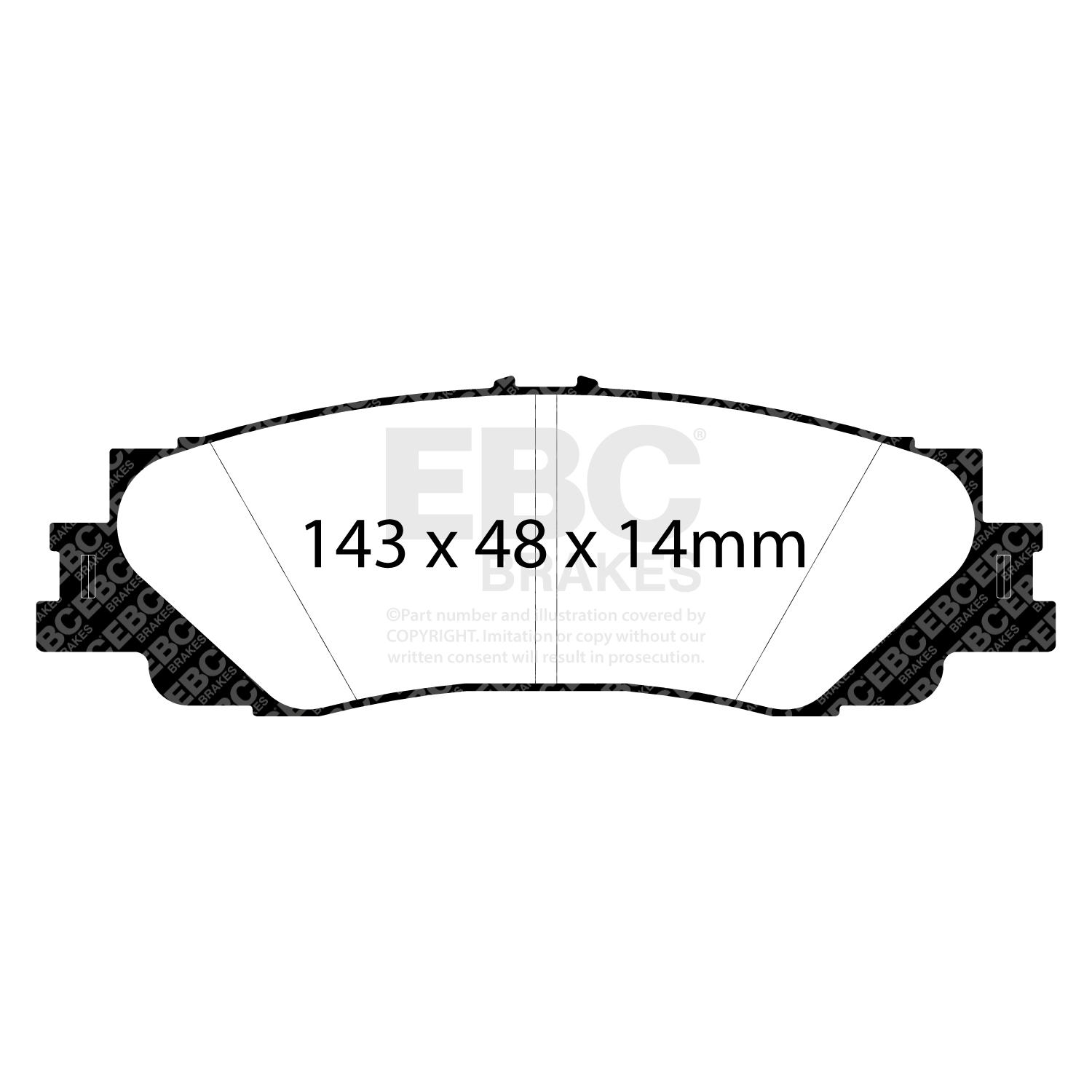 EBC Yellowstuff Brake Pad 4000 Series Sport Set To Fit Rear