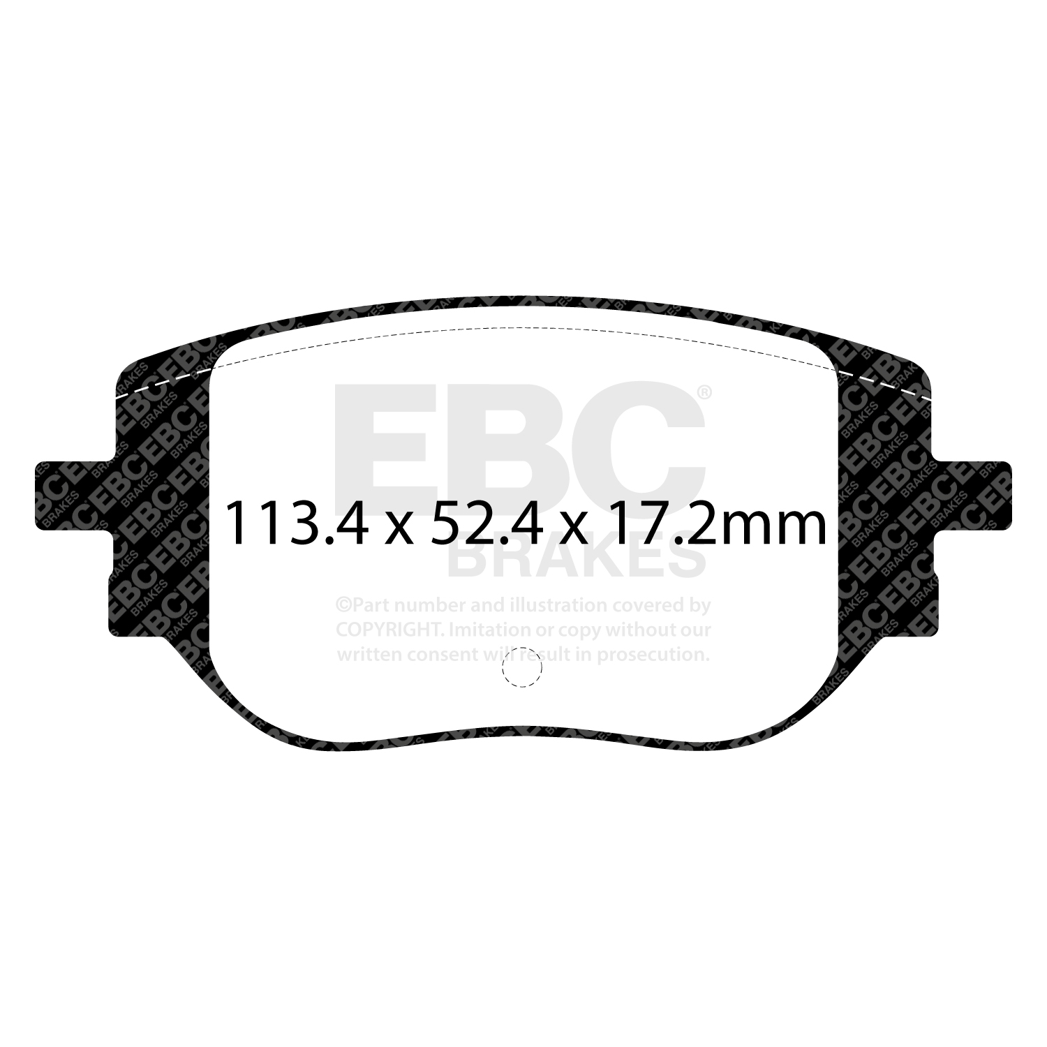 EBC Greenstuff Brake Pad 2000 Series Sport Set To Fit Rear
