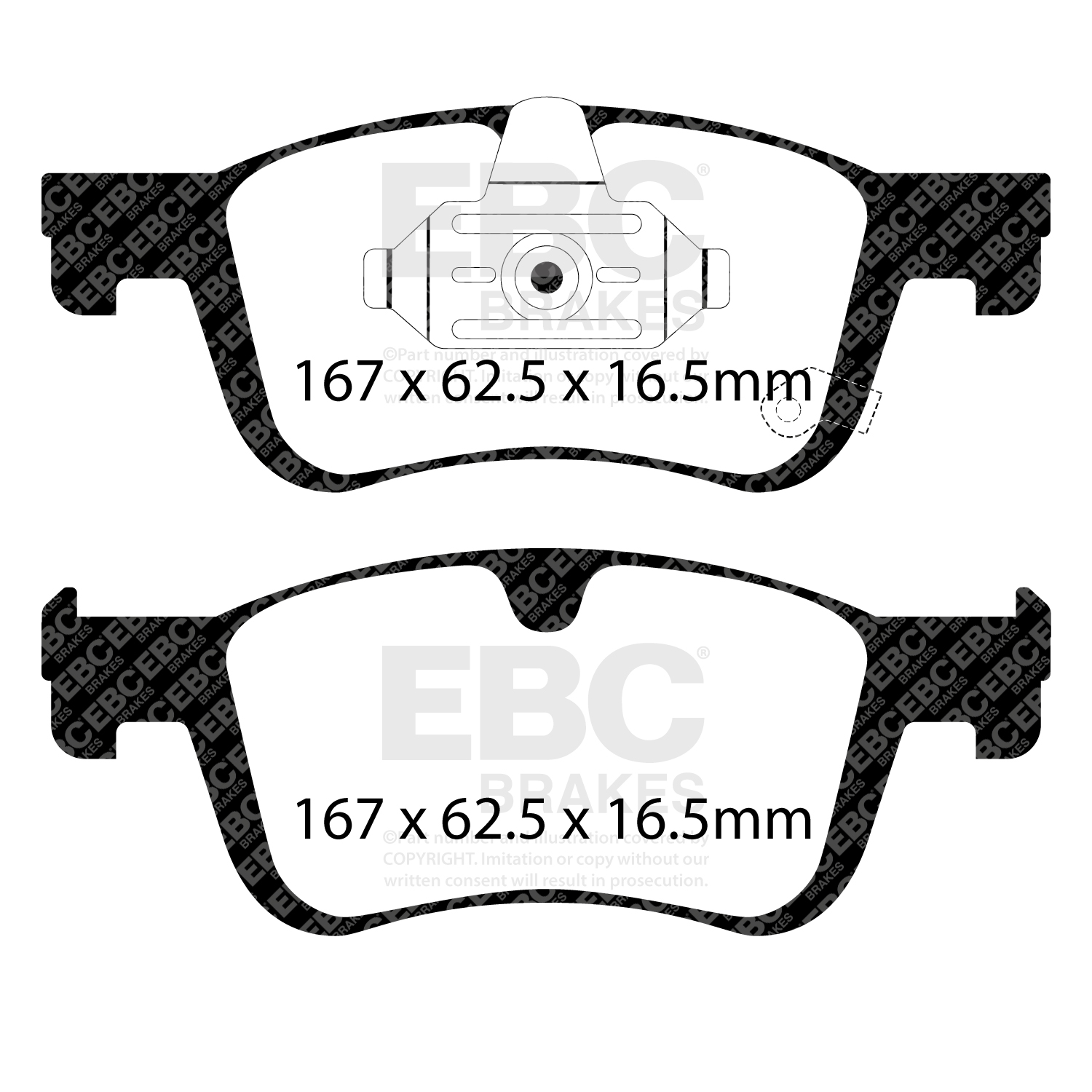 EBC Yellowstuff Brake Pad 4000 Series Sport Set To Fit Front