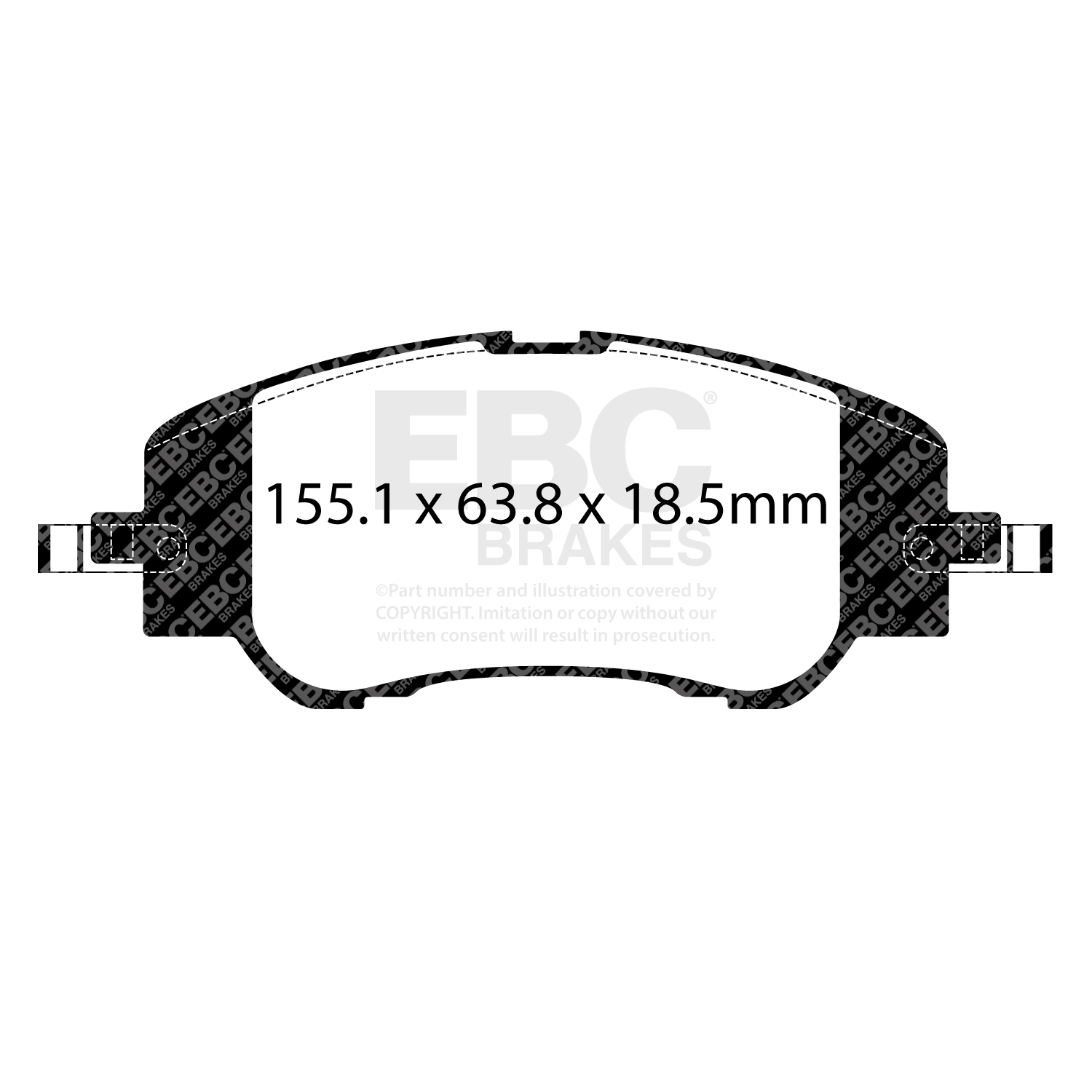 EBC Yellowstuff Brake Pad 4000 Series Sport Set To Fit Front
