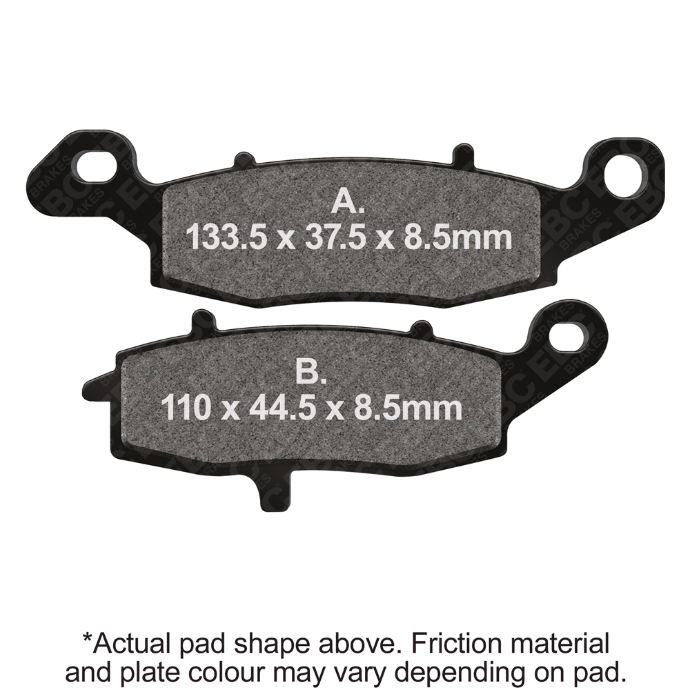 EBC Brakes USA Made EPFA Series Extreme Pro Sintered Brake Pads