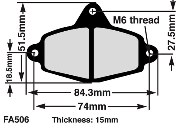 EBC Brakes Replacement Kart Brake Pad Set