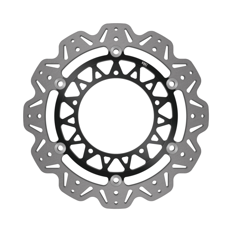 EBC Brakes Vee-Series Sport Bike Disc (Black Hub) To Fit Front Left
