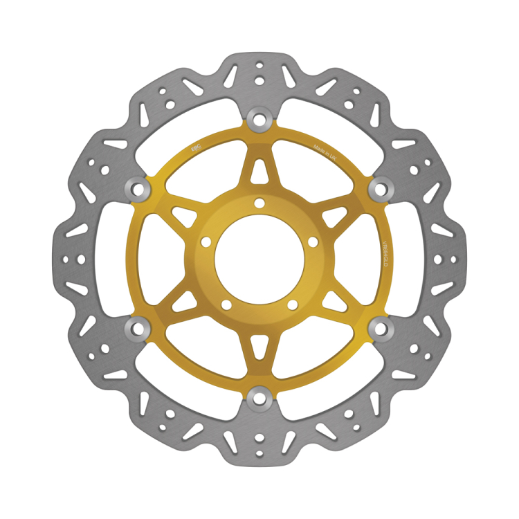 EBC Brakes Vee-Series Sport Bike Disc (Gold Hub) To Fit Front Left